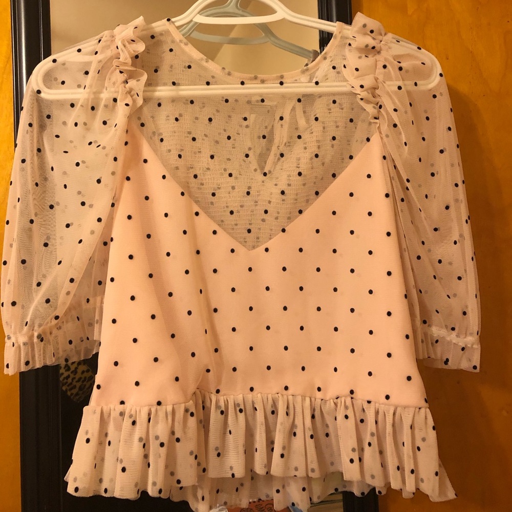 polka dot top